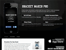Tablet Screenshot of bracketmakerpro.com